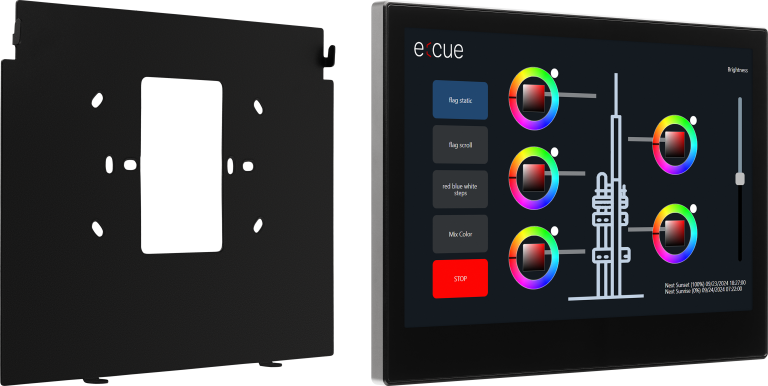 10" e:touch with mounting frame